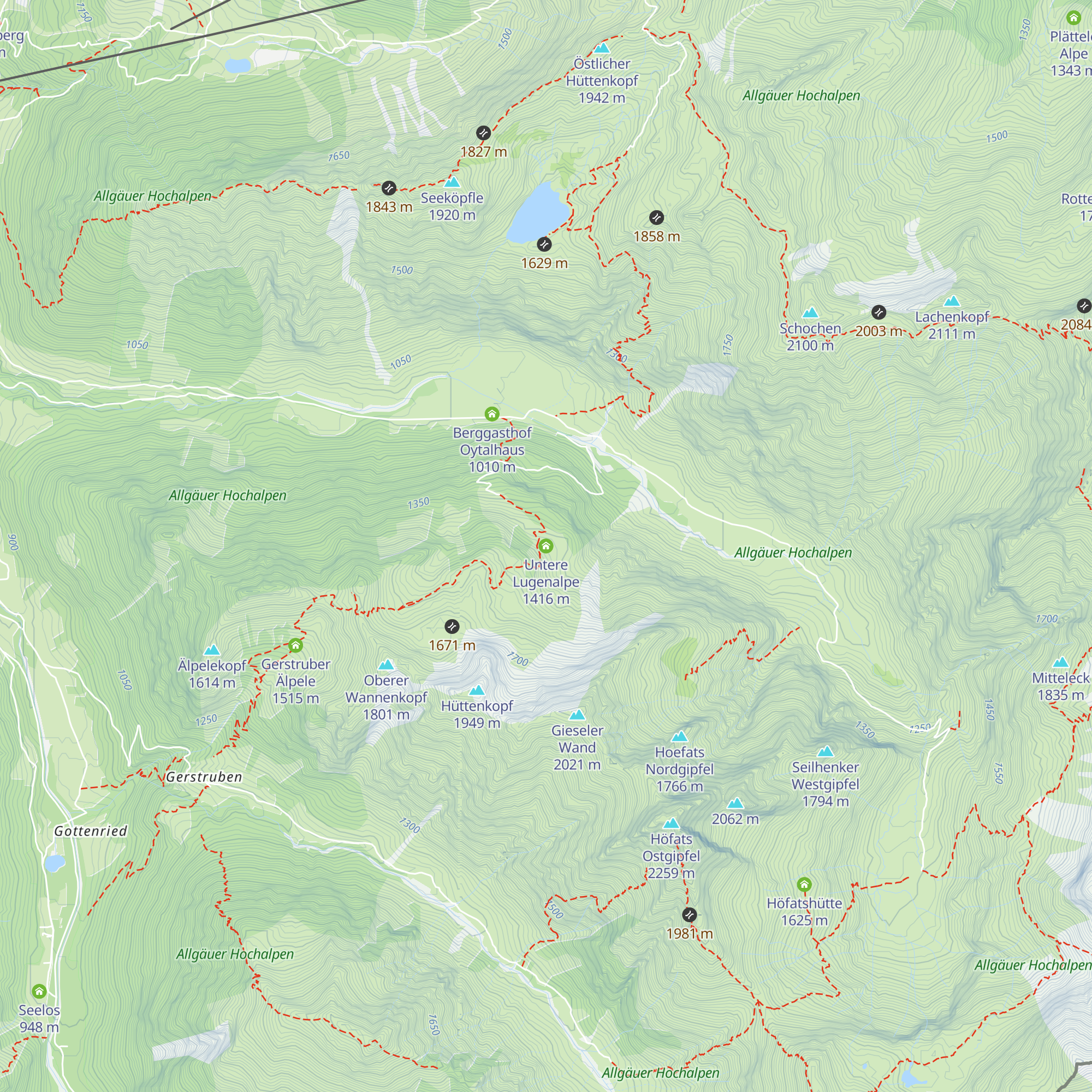 Untere Lugenalpe map