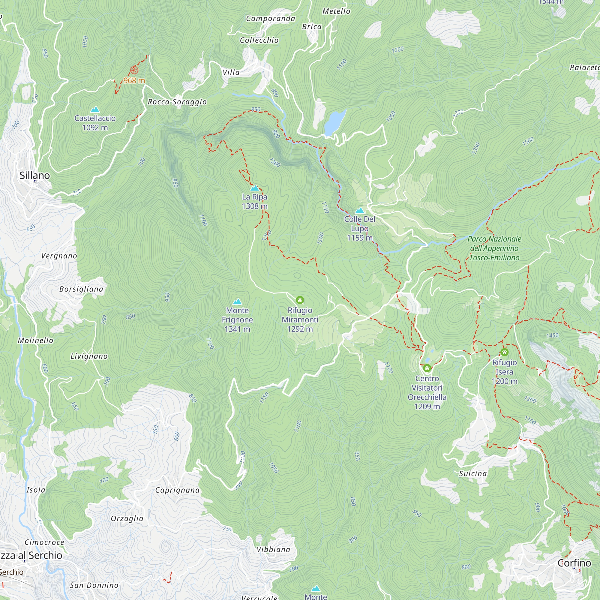Rifugio Miramonti map