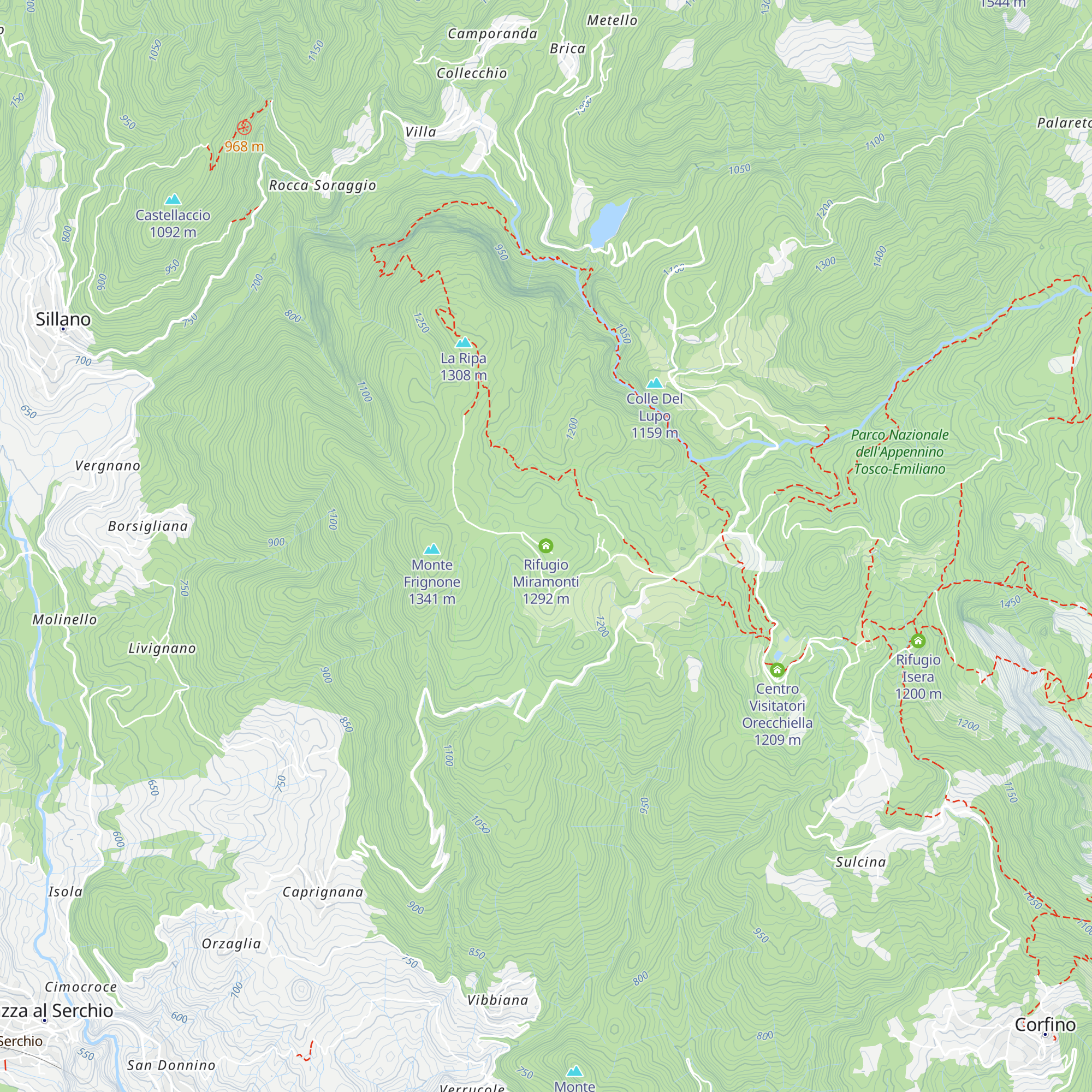 Rifugio Miramonti map