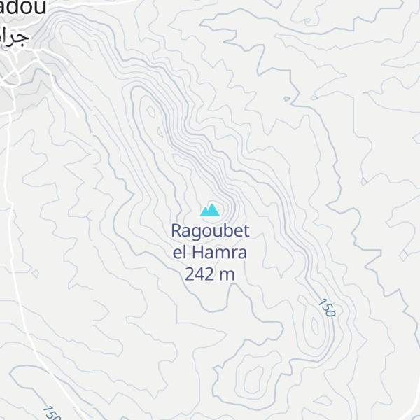 Map of Ragoubet el Hamra