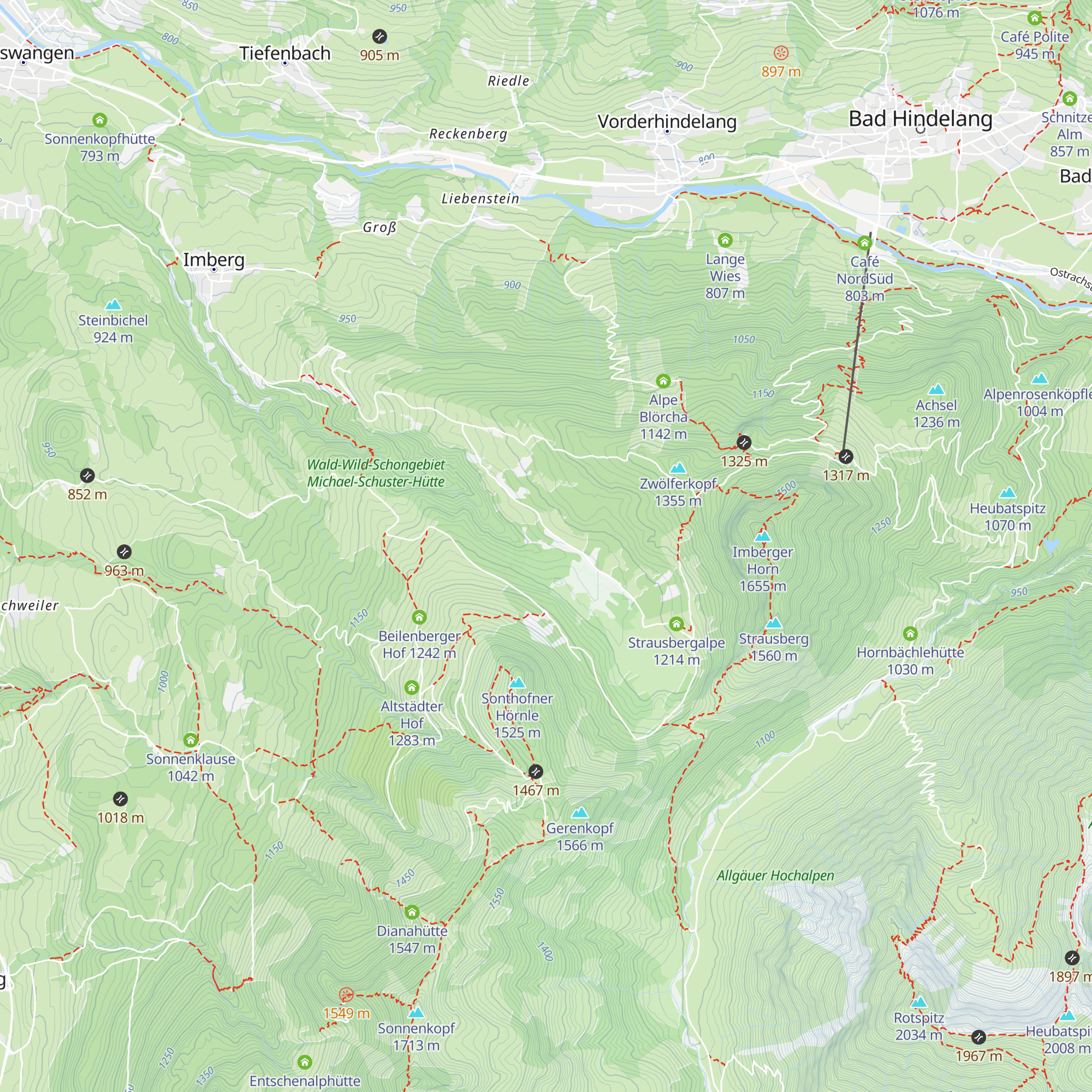 Naturfreundehaus Michael-Schuster-Hütte map