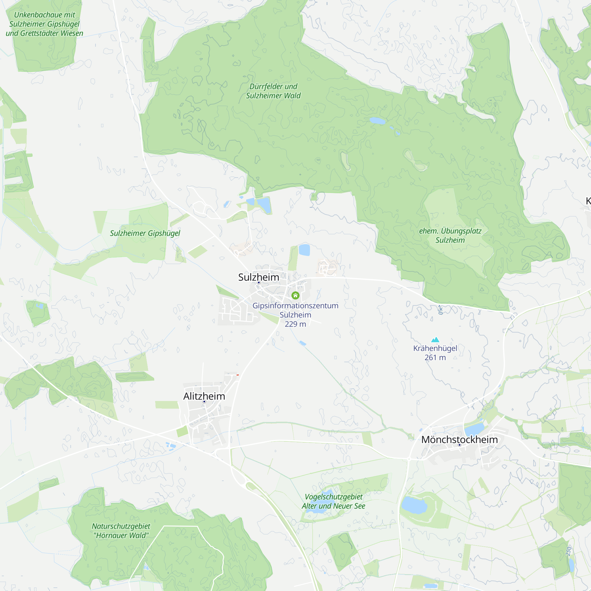 Gipsinformationszentum Sulzheim map