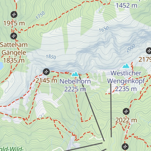 Map of Gipfelrestaurant Nebelhorn