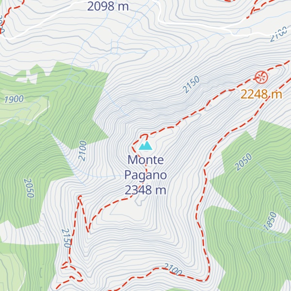 Map of Monte Pagano