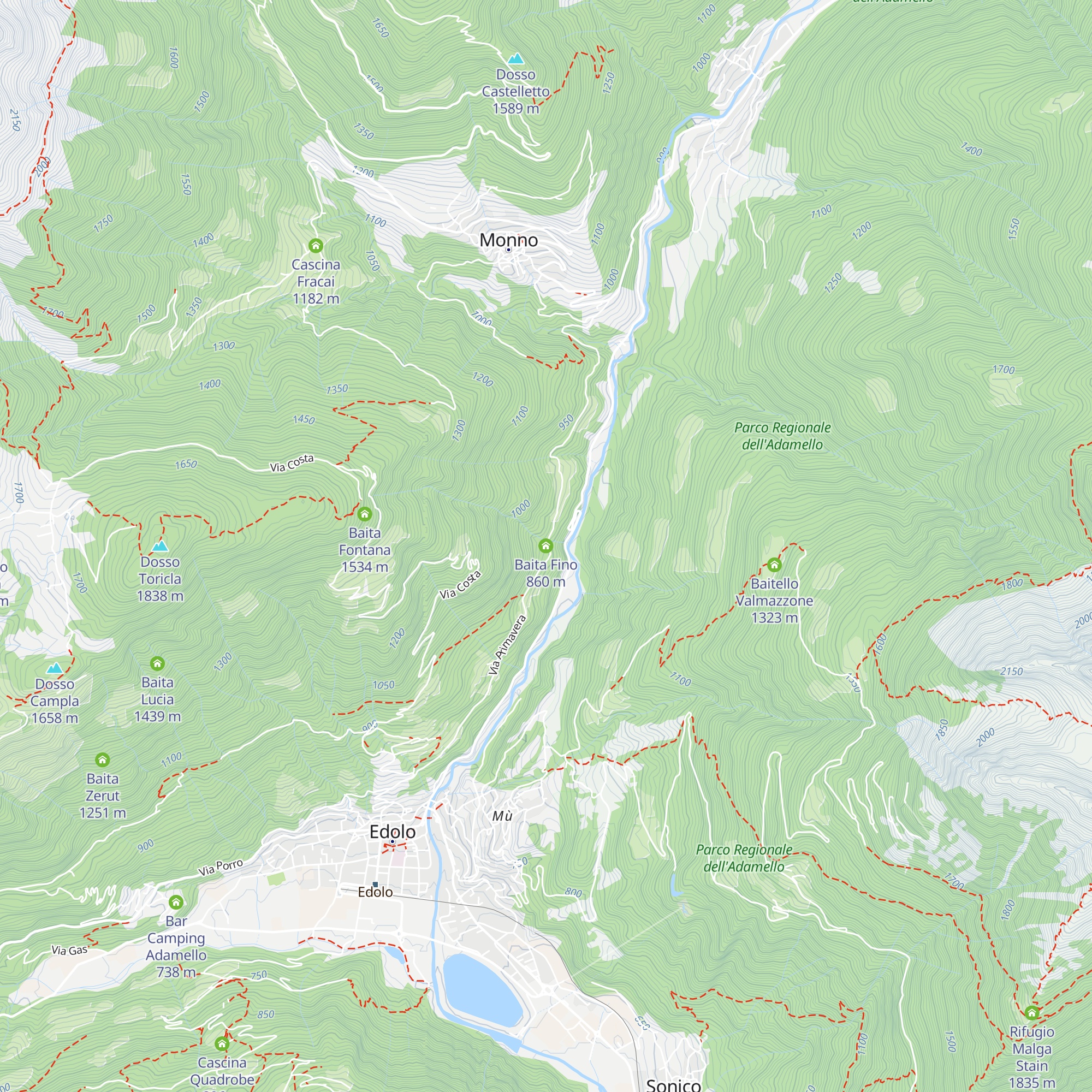 Baita Fino map