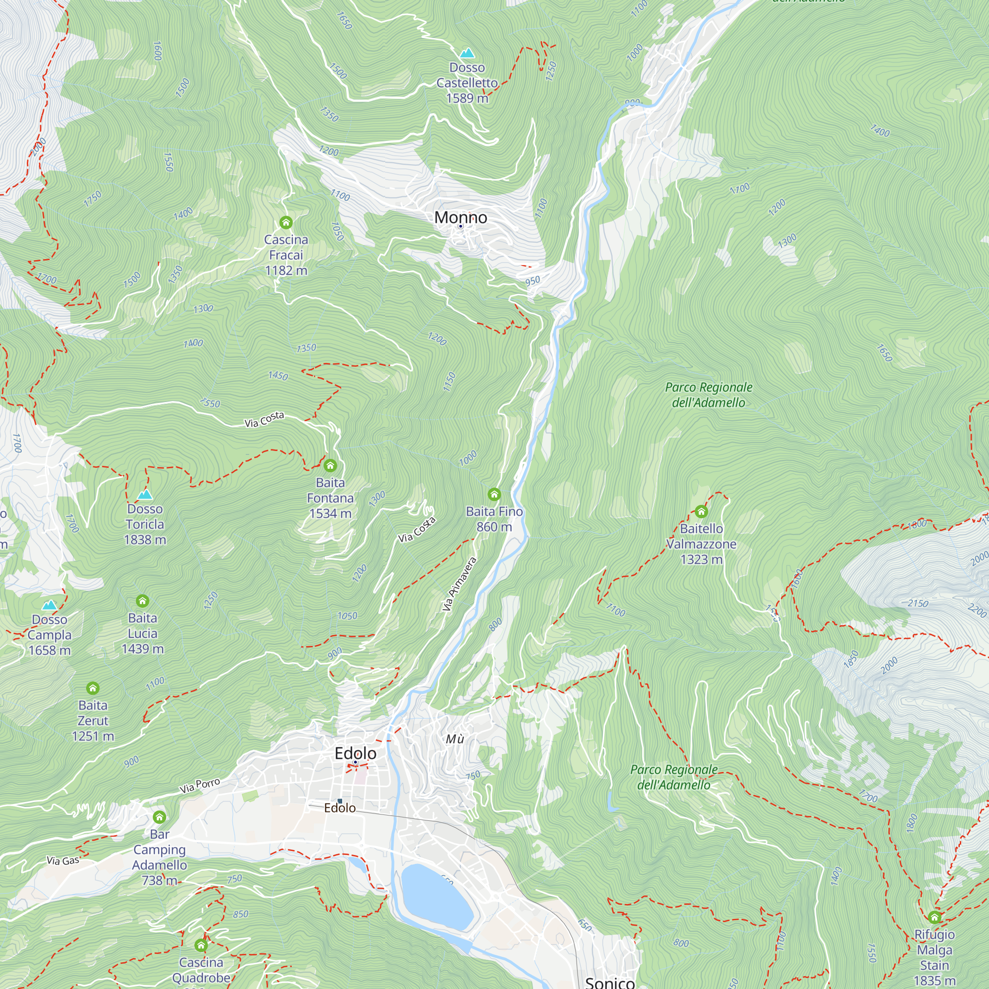 Baita Fino map