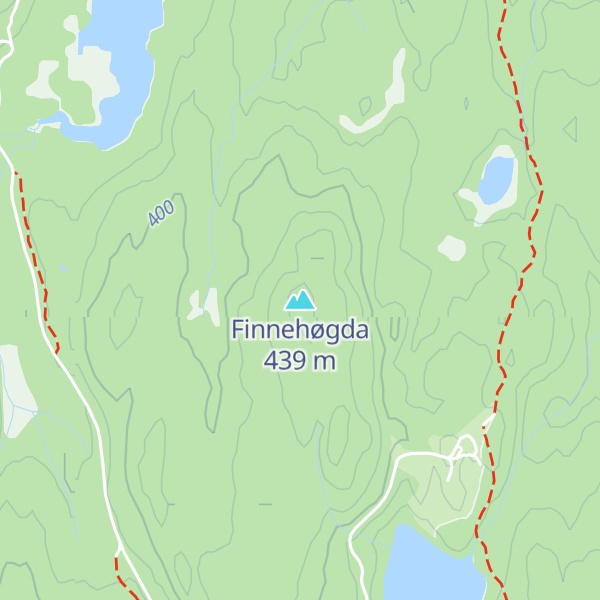 Map of Finnehøgda
