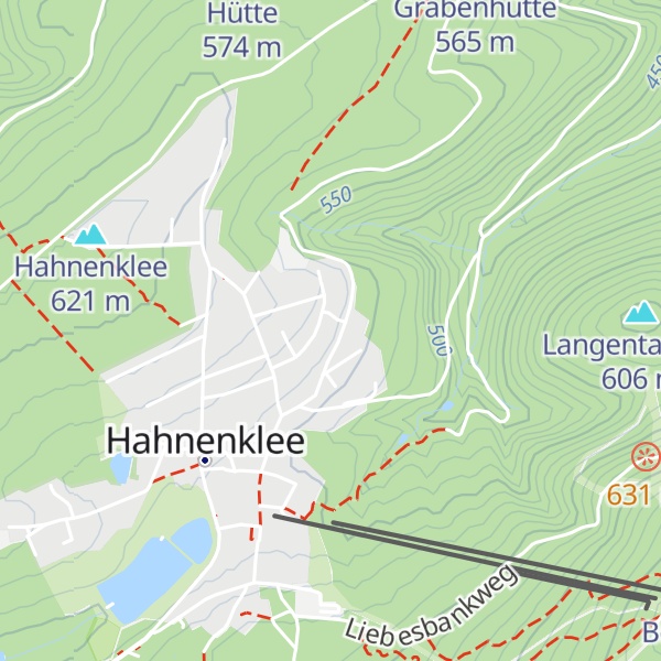 Map of Comfort Hütte