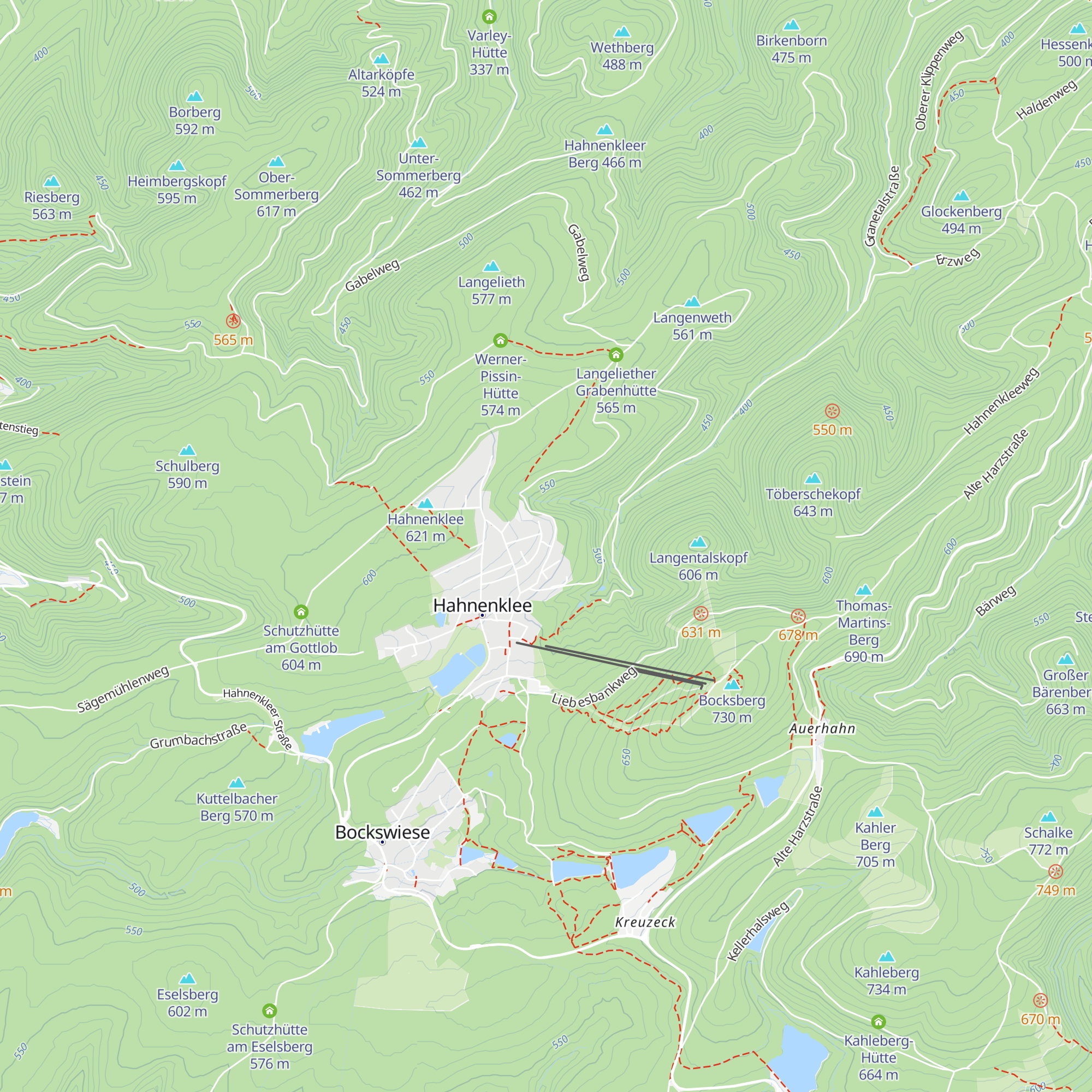 Romantik Hütte map