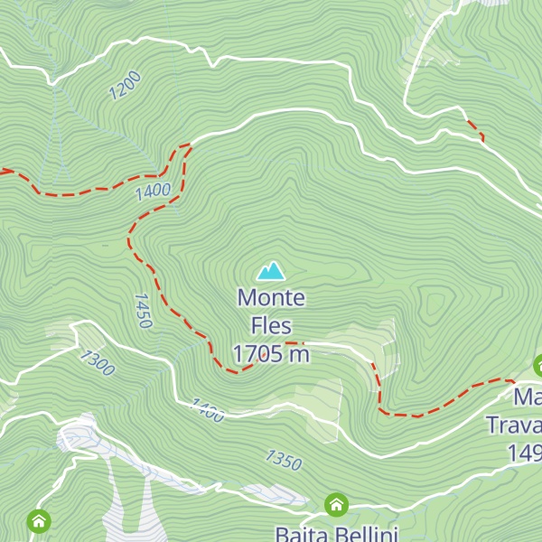 Map of Monte Fles