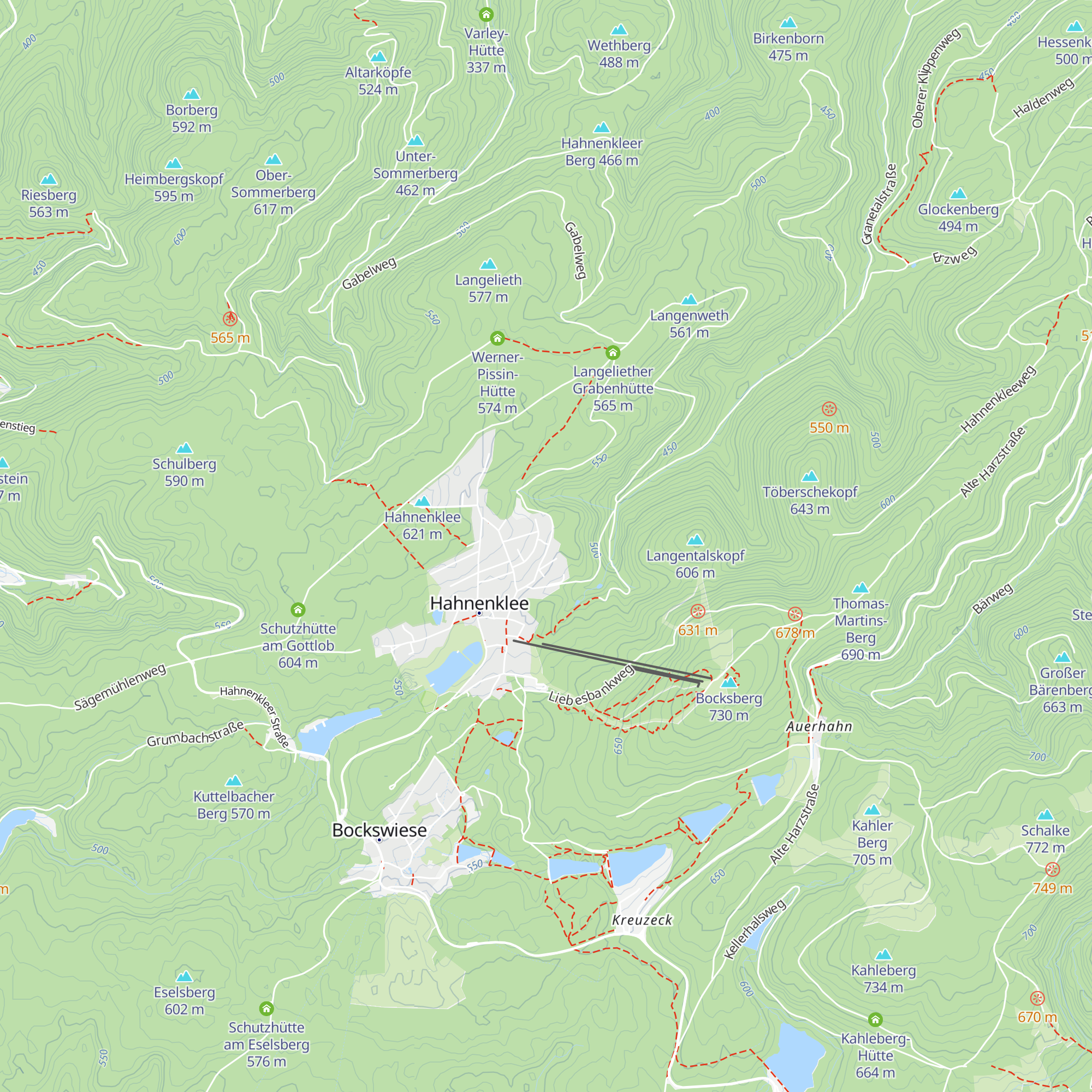 Panorama Hütte map