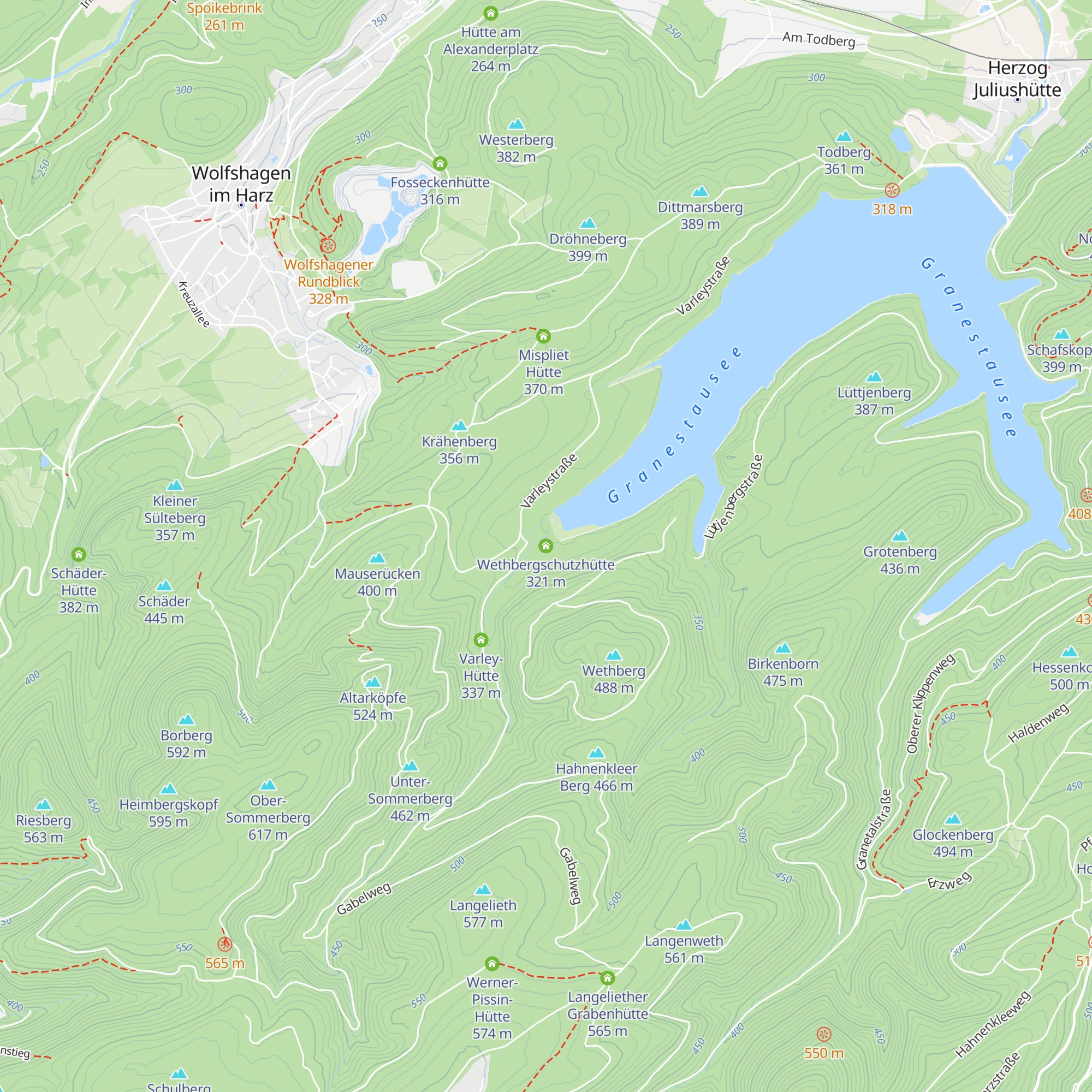 Wethbergschutzhütte map