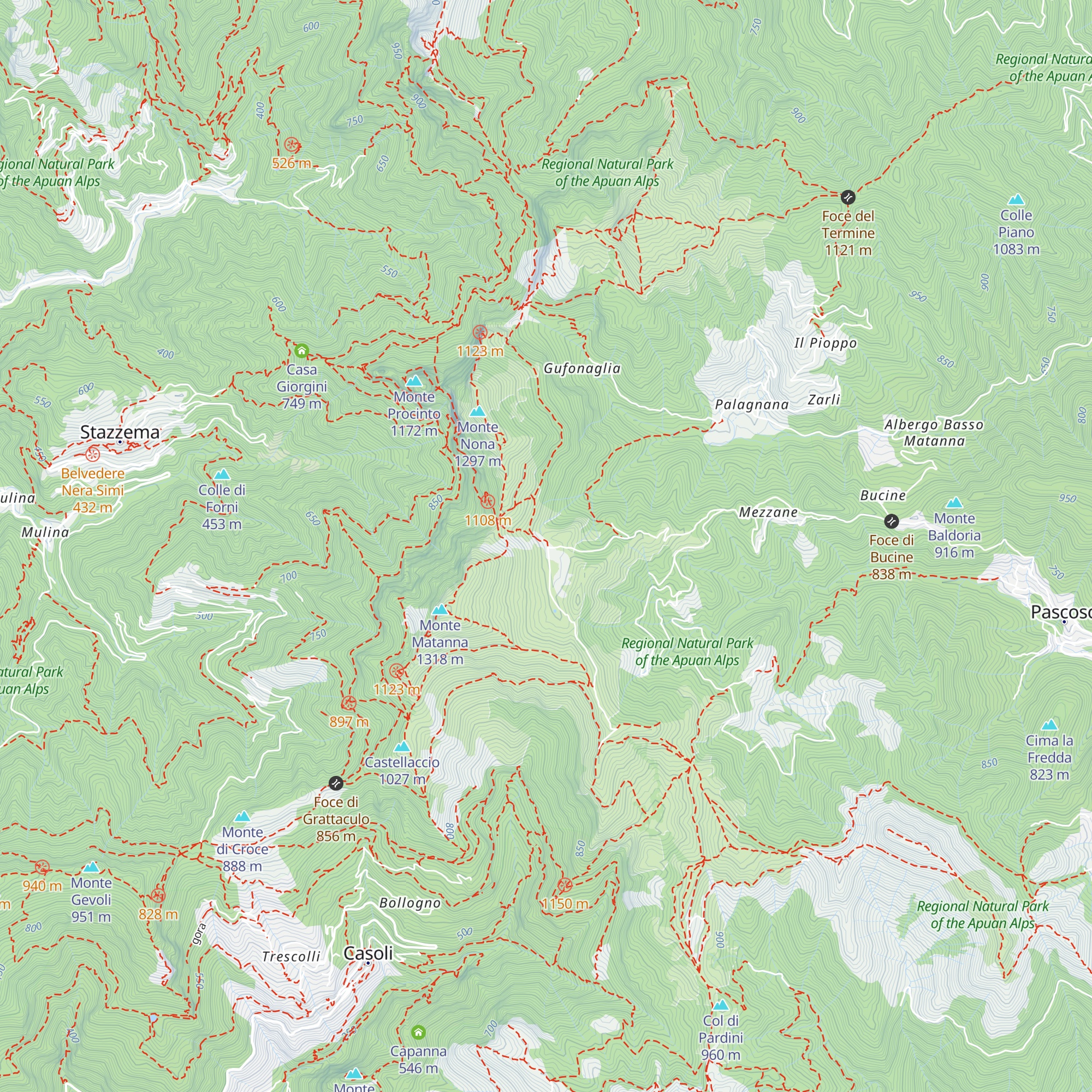 Rifugio Albergo Alto Matanna map