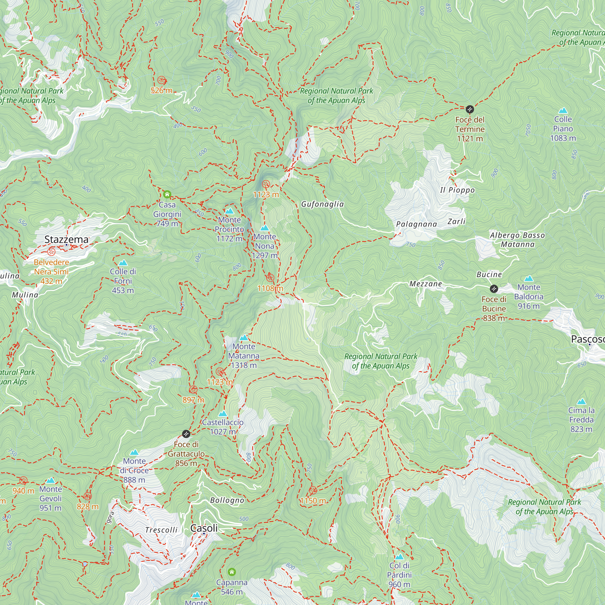 Rifugio Albergo Alto Matanna map