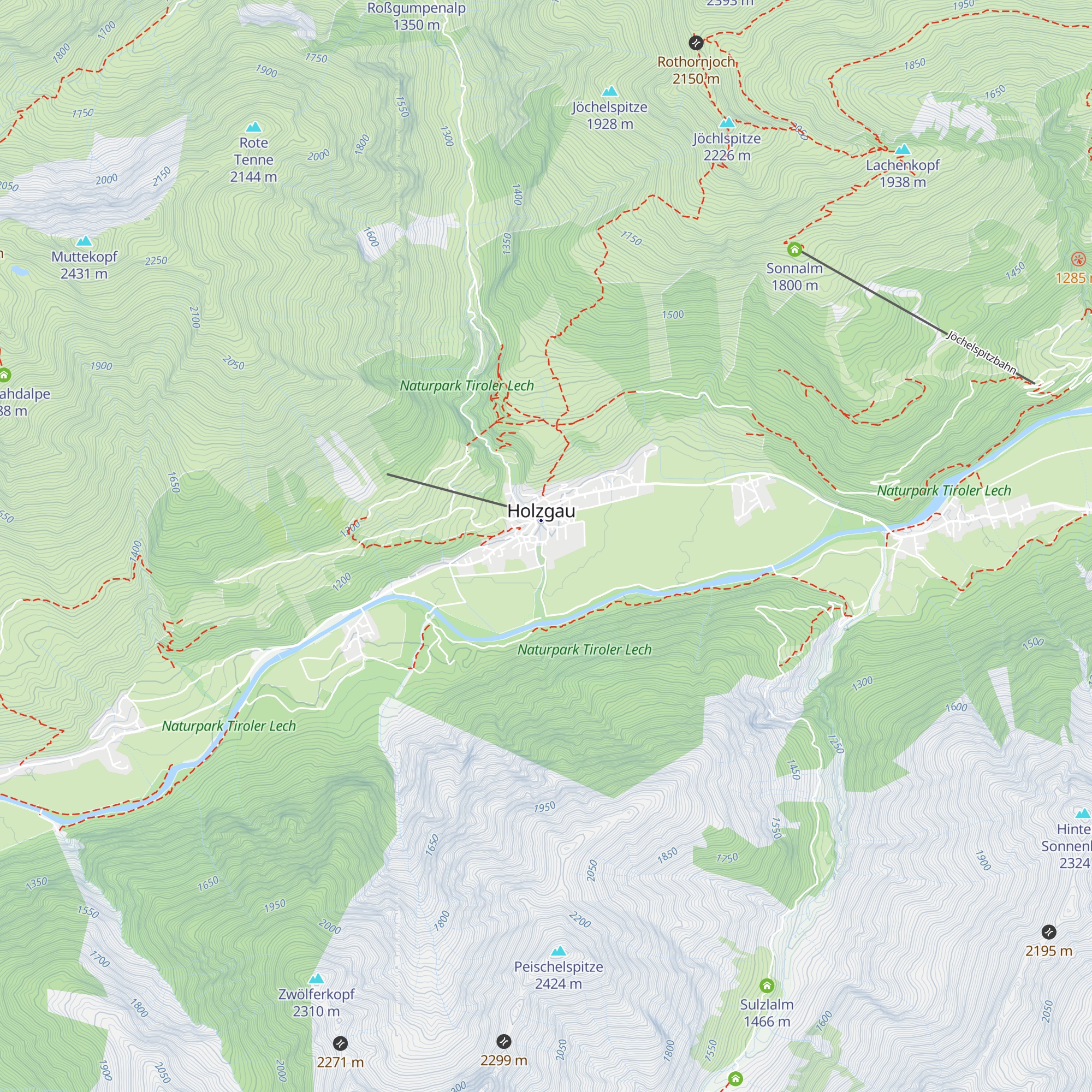 Dorf-Alm map