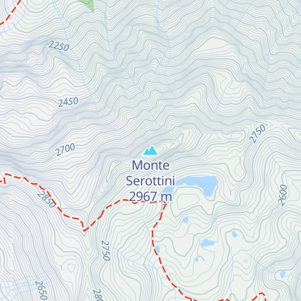 Map of Monte Serottini
