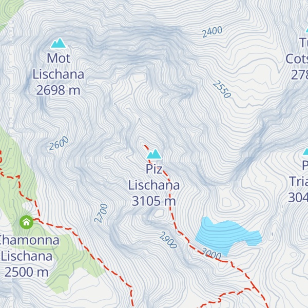 Map of Piz Lischana