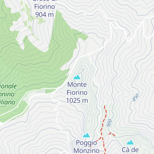 Map of Monte Fiorino