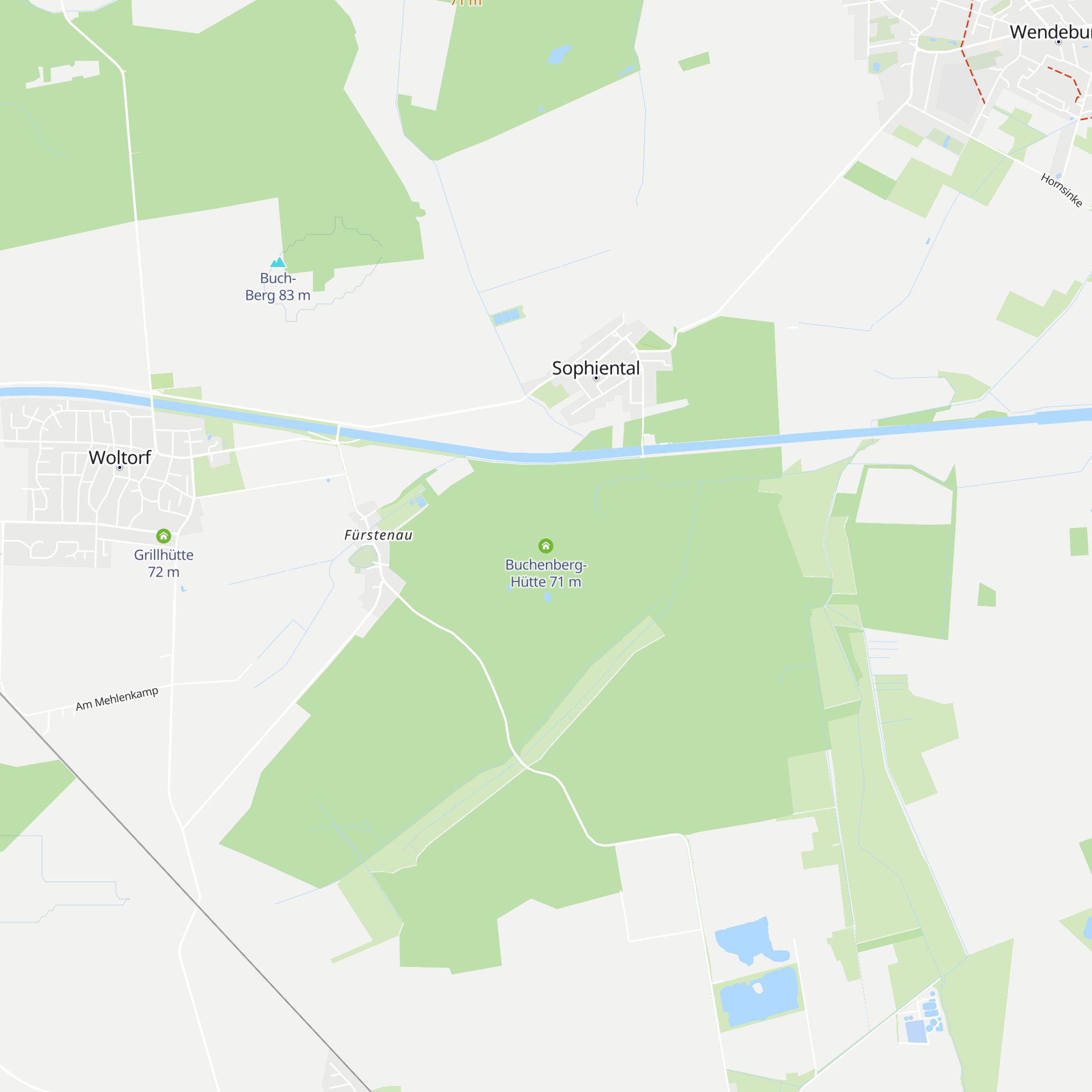 Buchenberg-Hütte map