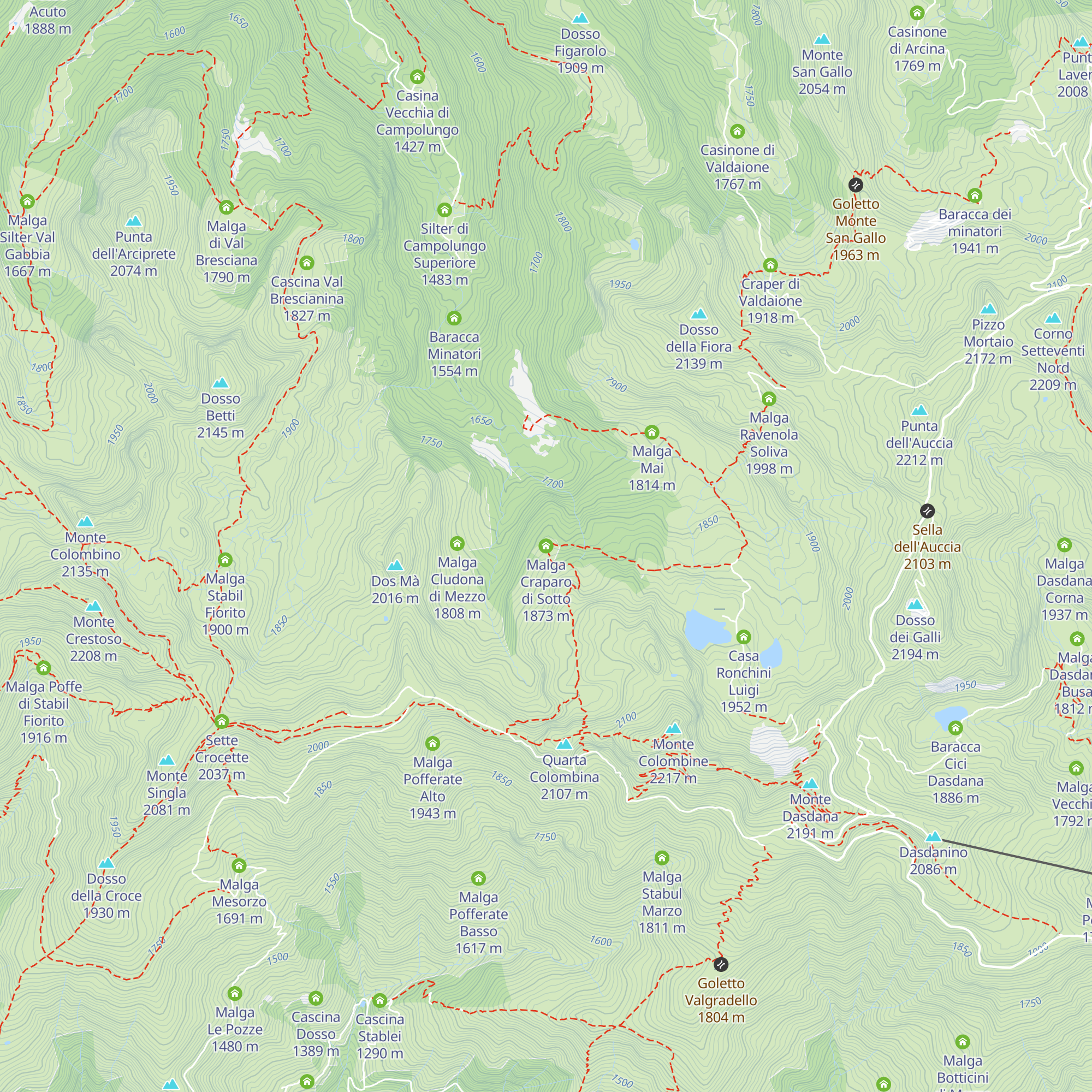 Malga Craparo di Sotto map