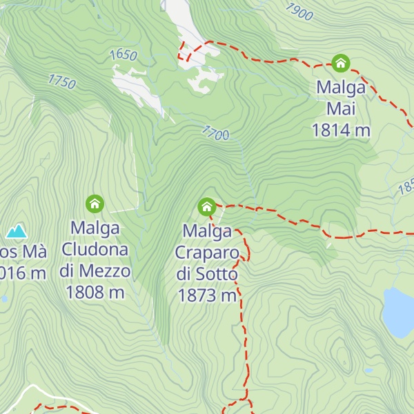 Map of Malga Craparo di Sotto