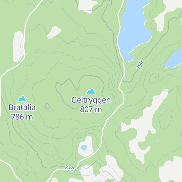 Map of Geitryggen