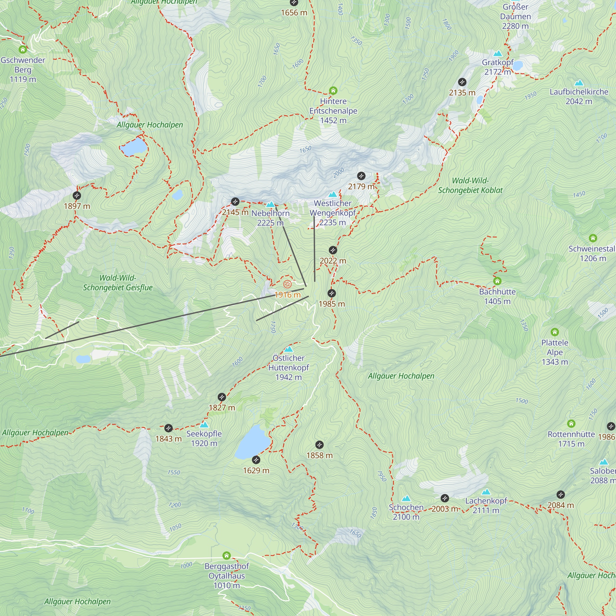 Gaißalpe map