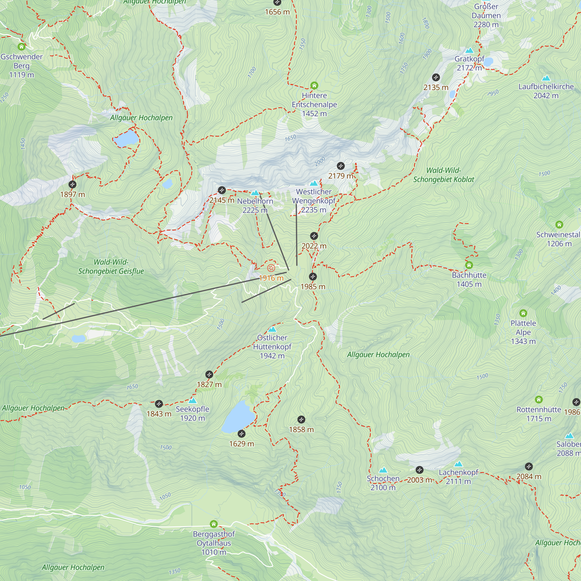 Gaißalpe map