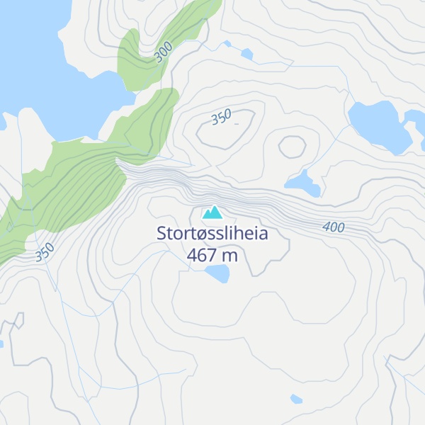 Map of Stortøssliheia