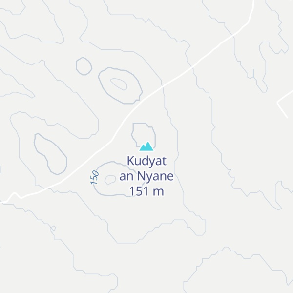 Map of Kudyat an Nyane