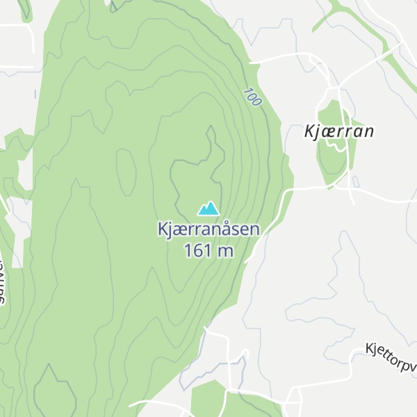 Map of Kjærranåsen