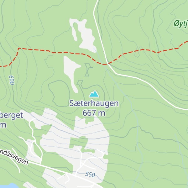 Map of Sæterhaugen