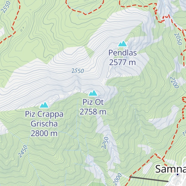 Map of Piz Ot