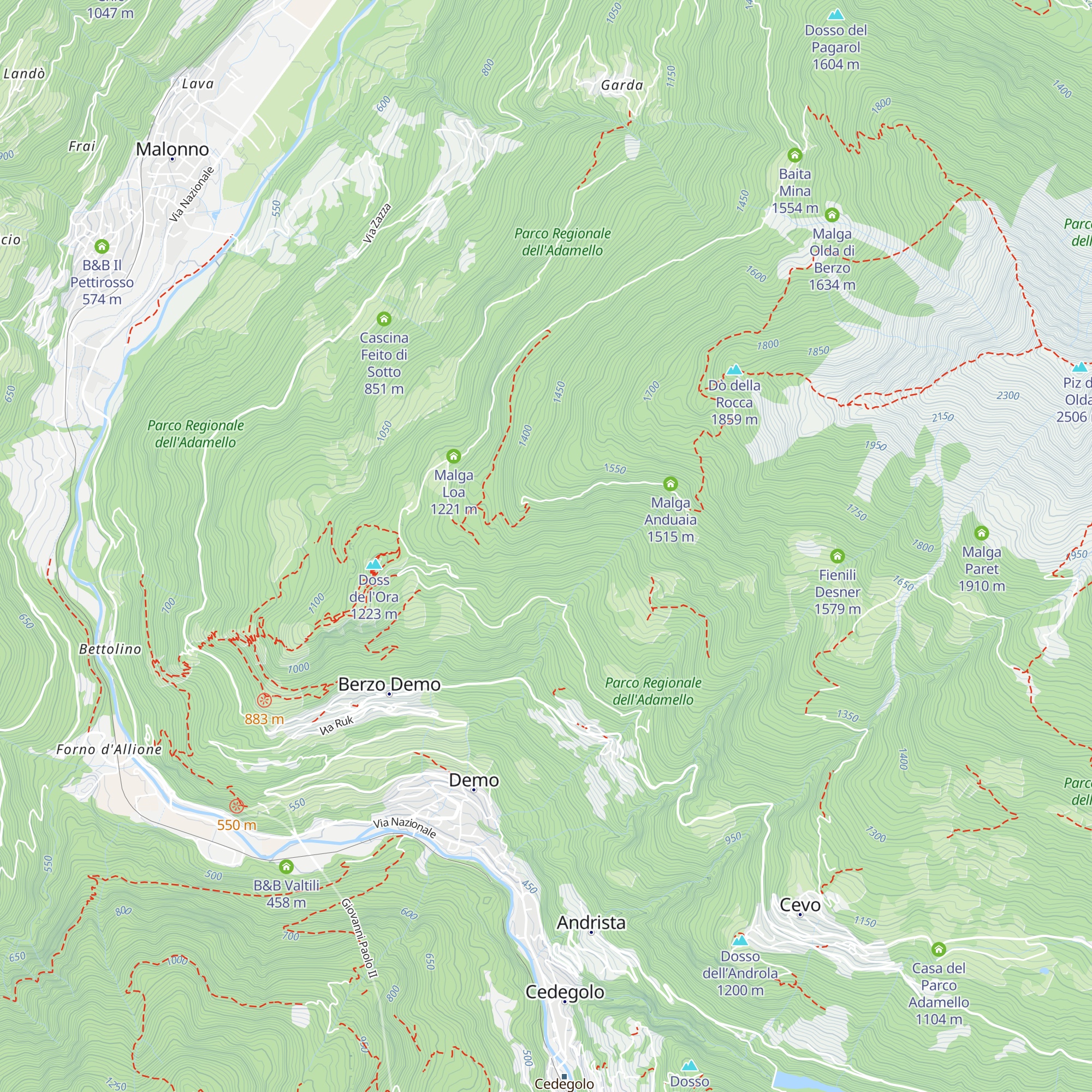 Rifugio Alpini Monte map