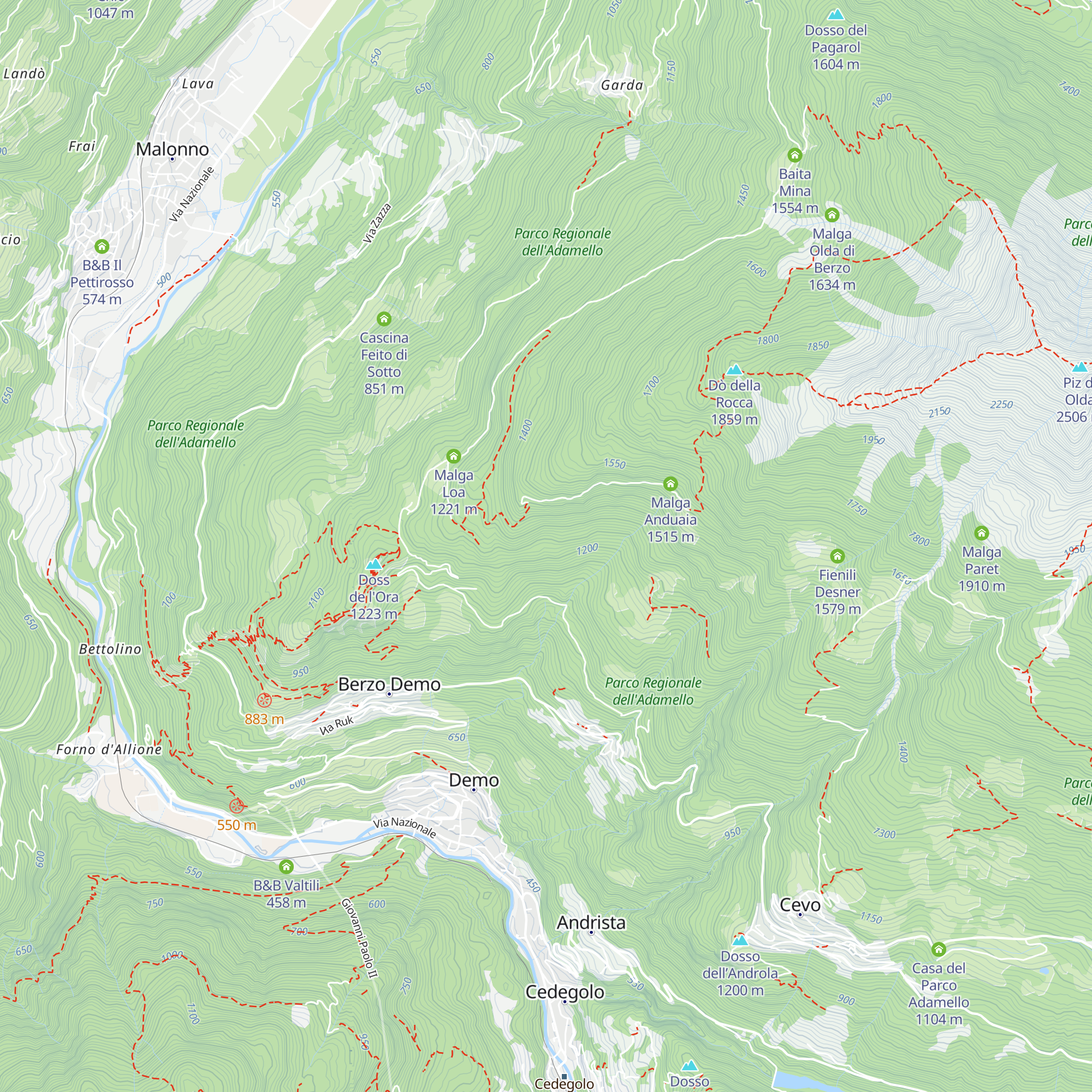 Rifugio Alpini Monte map