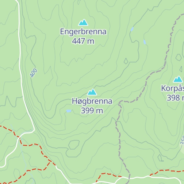 Map of Høgbrenna