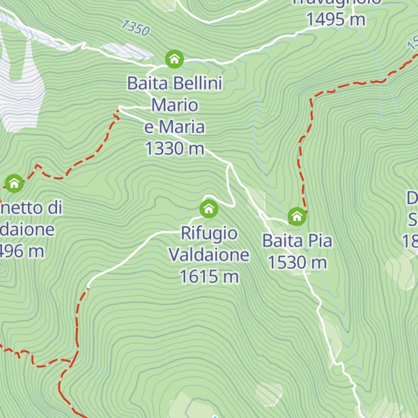 Map of Rifugio Valdaione