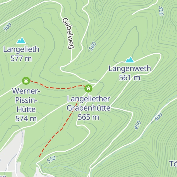 Map of Langeliether Grabenhütte