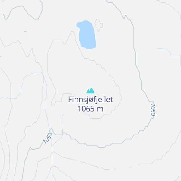 Map of Finnsjøfjellet