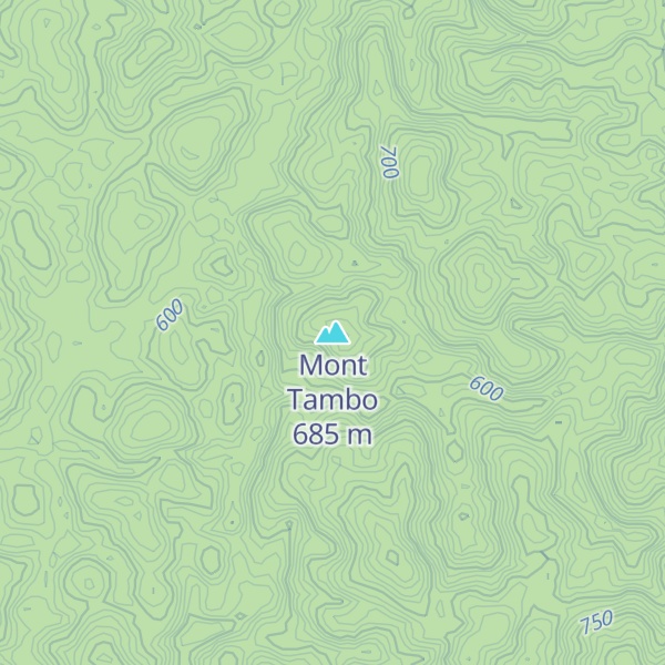 Map of Mont Tambo