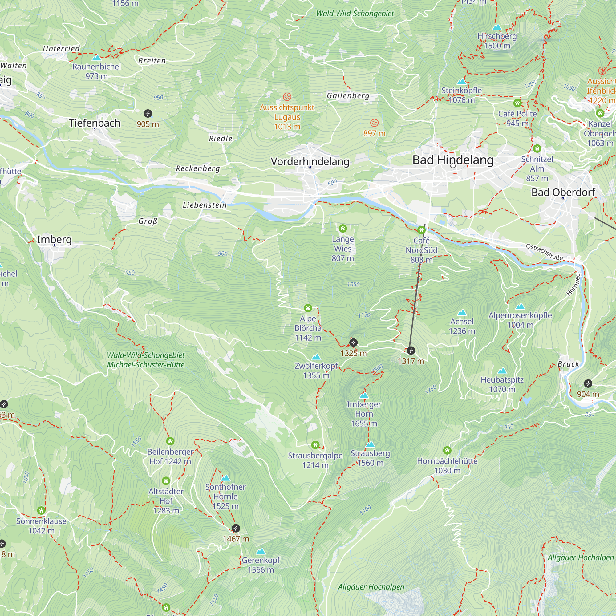 Alpe Blörcha map