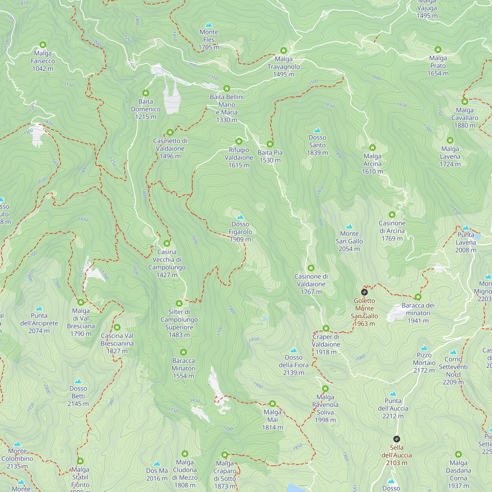 Malga Figarolo Superiore map