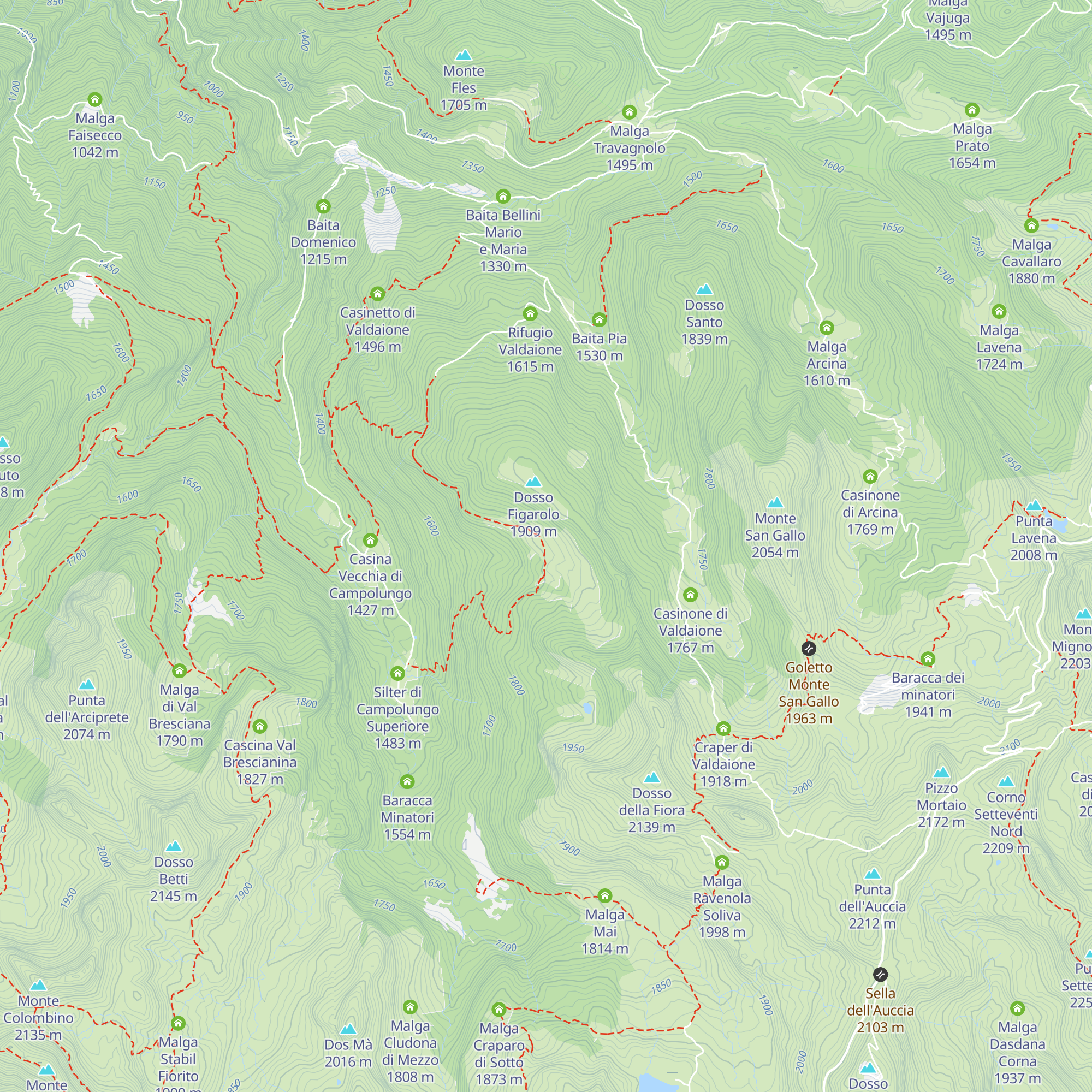 Malga Figarolo Superiore map