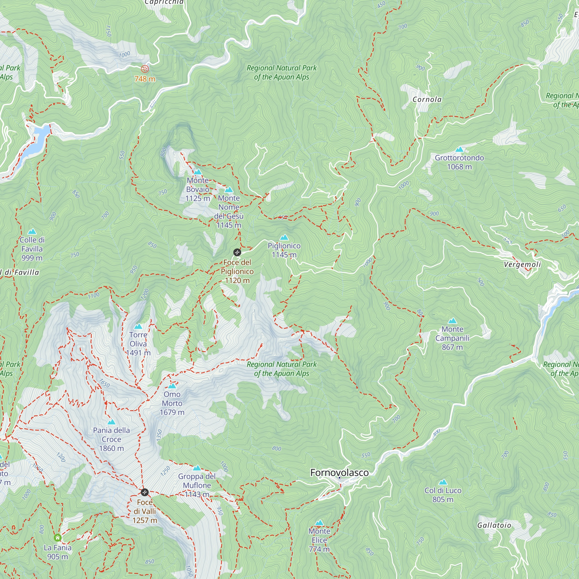 Capanna Tina Boschi map