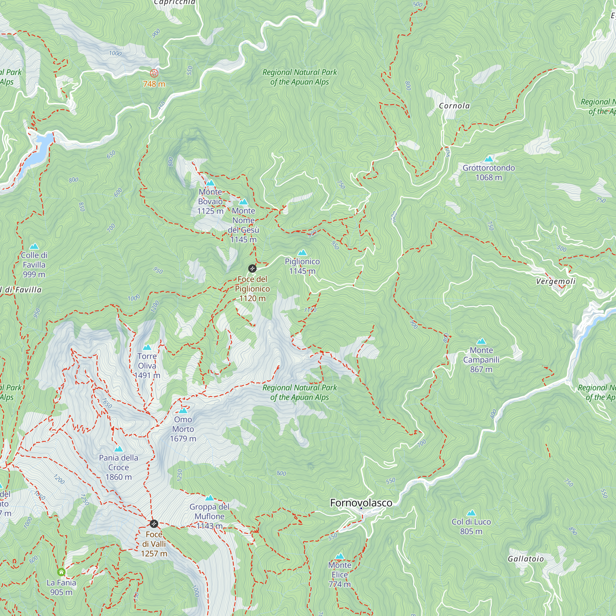 Capanna Tina Boschi map