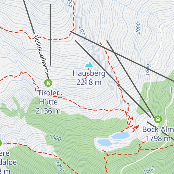 Map of Almstüberl Kappl Dias