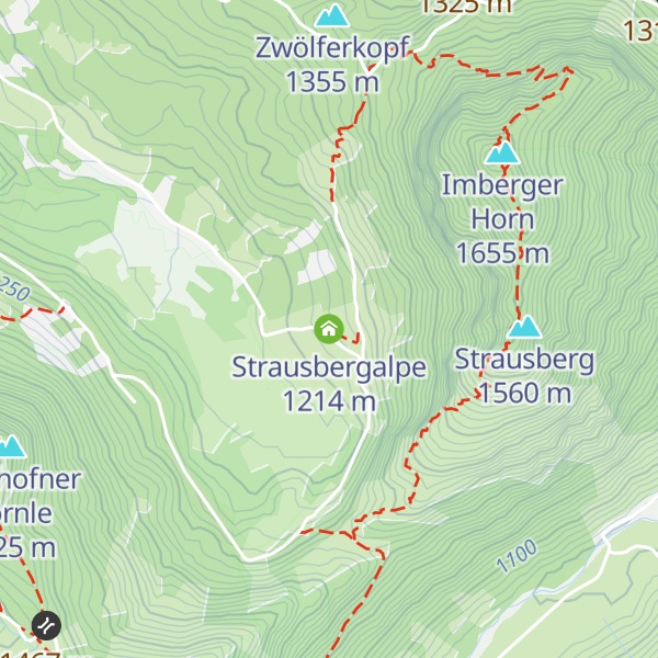 Map of Strausbergalpe