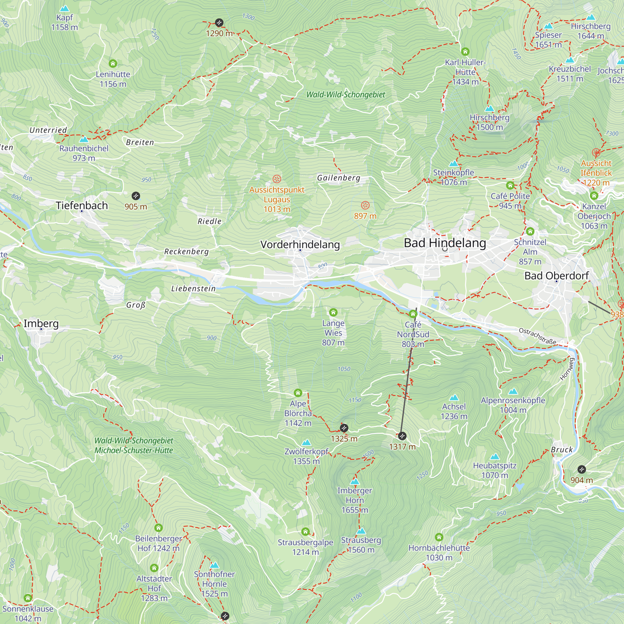 Waldfest Hütte map