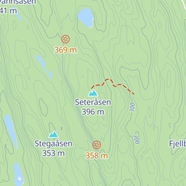 Map of Seteråsen