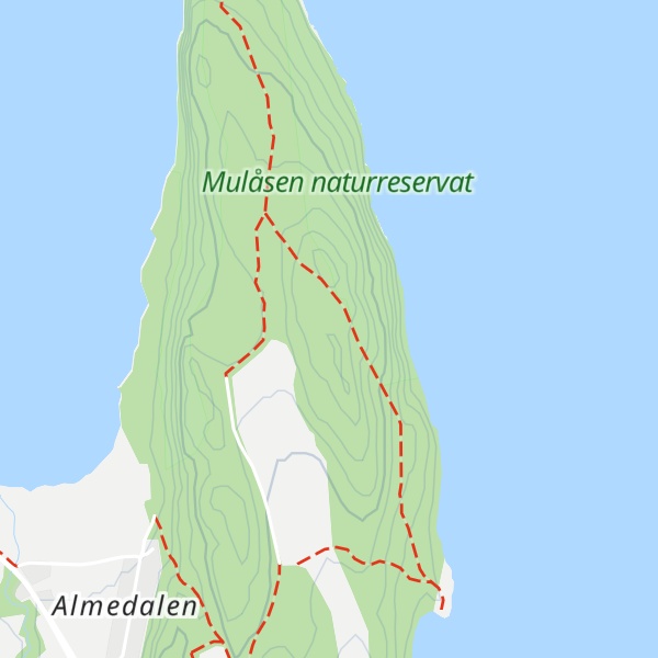 Map of Mulåsen